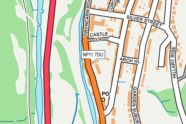 NP11 7DU map - OS OpenMap – Local (Ordnance Survey)
