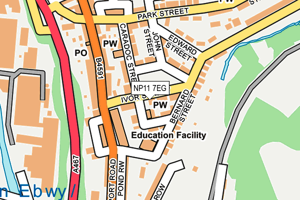 NP11 7EG map - OS OpenMap – Local (Ordnance Survey)