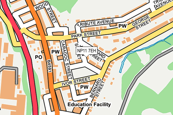 NP11 7EH map - OS OpenMap – Local (Ordnance Survey)