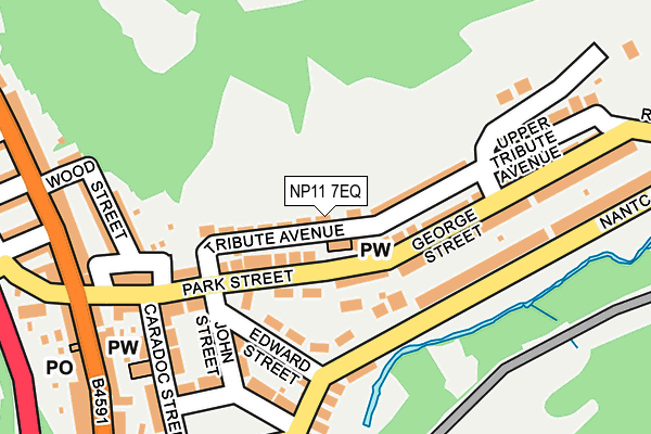 NP11 7EQ map - OS OpenMap – Local (Ordnance Survey)