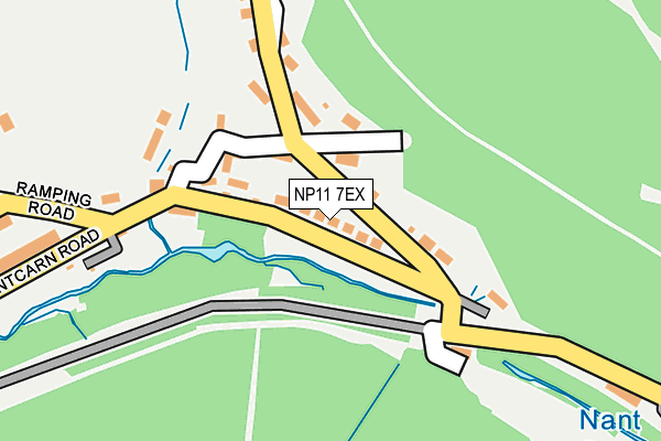 NP11 7EX map - OS OpenMap – Local (Ordnance Survey)