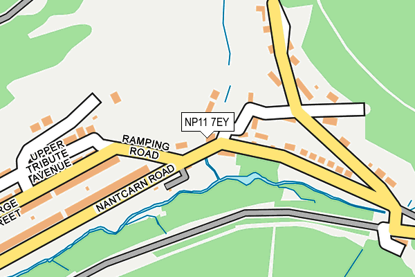 NP11 7EY map - OS OpenMap – Local (Ordnance Survey)