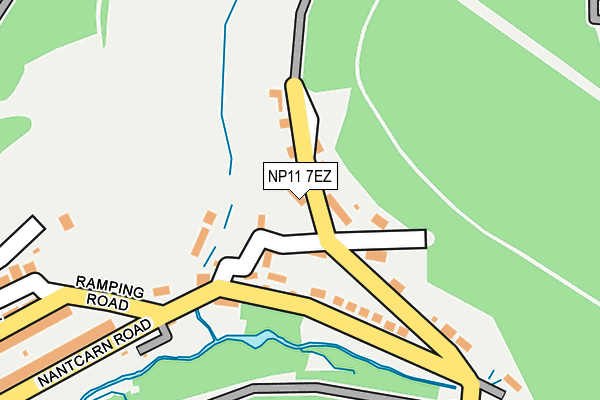 NP11 7EZ map - OS OpenMap – Local (Ordnance Survey)