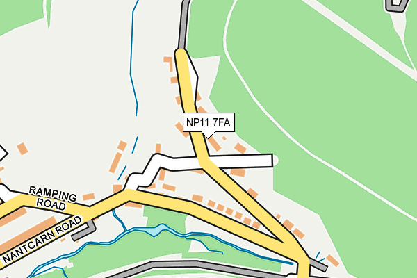 NP11 7FA map - OS OpenMap – Local (Ordnance Survey)