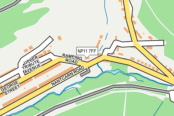 NP11 7FF map - OS OpenMap – Local (Ordnance Survey)