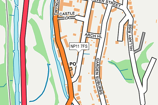 NP11 7FS map - OS OpenMap – Local (Ordnance Survey)