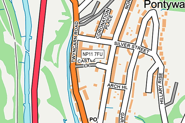 NP11 7FU map - OS OpenMap – Local (Ordnance Survey)