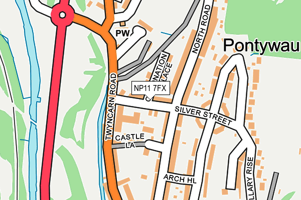 NP11 7FX map - OS OpenMap – Local (Ordnance Survey)