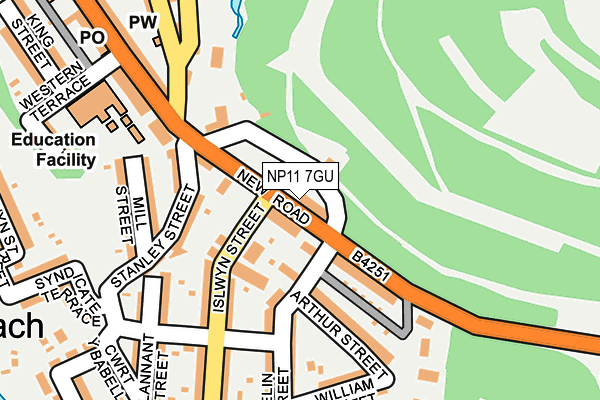 NP11 7GU map - OS OpenMap – Local (Ordnance Survey)