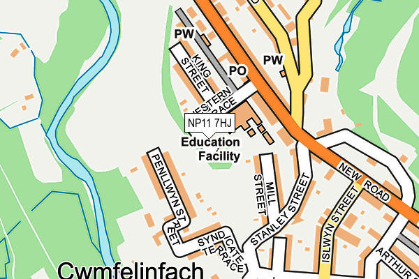 NP11 7HJ map - OS OpenMap – Local (Ordnance Survey)