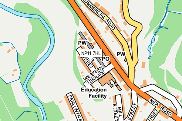 NP11 7HL map - OS OpenMap – Local (Ordnance Survey)