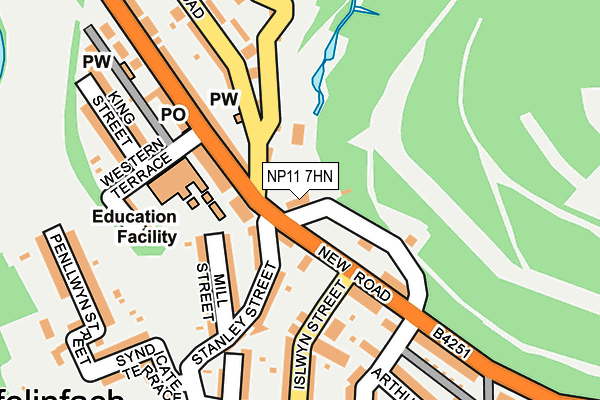 NP11 7HN map - OS OpenMap – Local (Ordnance Survey)