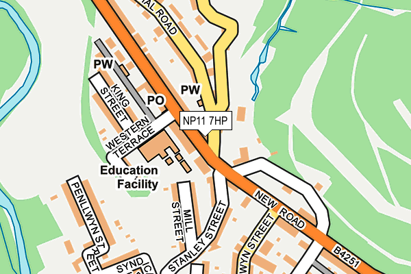 NP11 7HP map - OS OpenMap – Local (Ordnance Survey)
