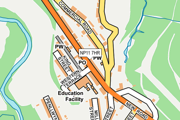 NP11 7HR map - OS OpenMap – Local (Ordnance Survey)
