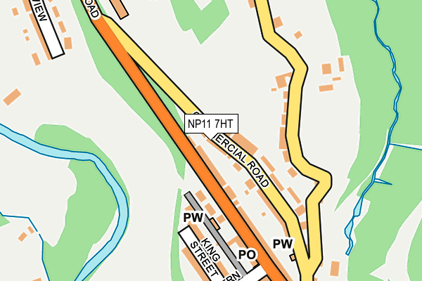NP11 7HT map - OS OpenMap – Local (Ordnance Survey)