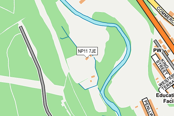 NP11 7JE map - OS OpenMap – Local (Ordnance Survey)
