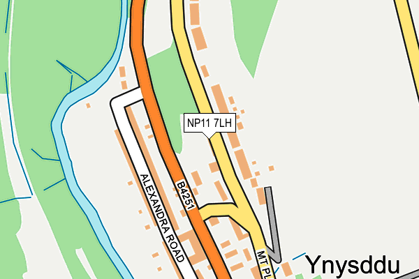 NP11 7LH map - OS OpenMap – Local (Ordnance Survey)