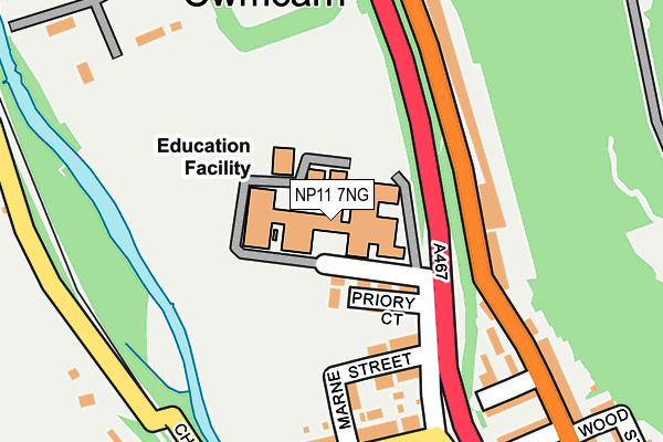 NP11 7NG map - OS OpenMap – Local (Ordnance Survey)