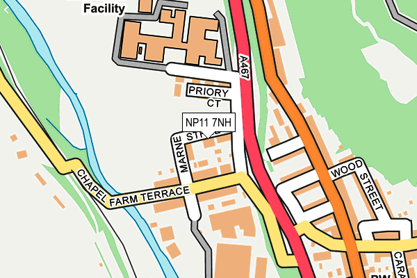 NP11 7NH map - OS OpenMap – Local (Ordnance Survey)