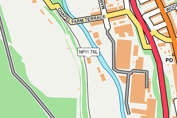 NP11 7NL map - OS OpenMap – Local (Ordnance Survey)