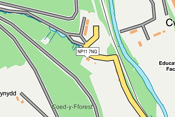 NP11 7NQ map - OS OpenMap – Local (Ordnance Survey)