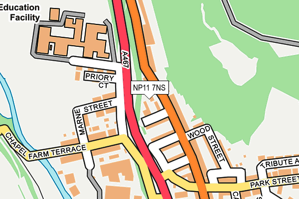NP11 7NS map - OS OpenMap – Local (Ordnance Survey)