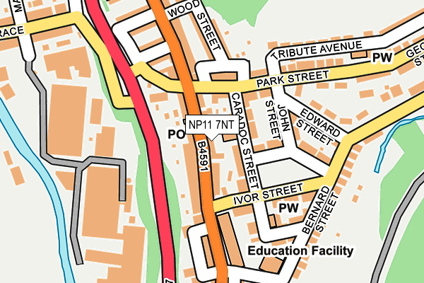 NP11 7NT map - OS OpenMap – Local (Ordnance Survey)