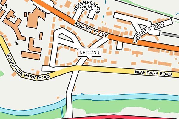 NP11 7NU map - OS OpenMap – Local (Ordnance Survey)