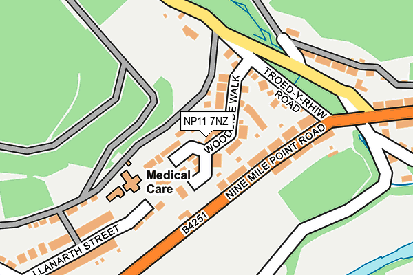 NP11 7NZ map - OS OpenMap – Local (Ordnance Survey)