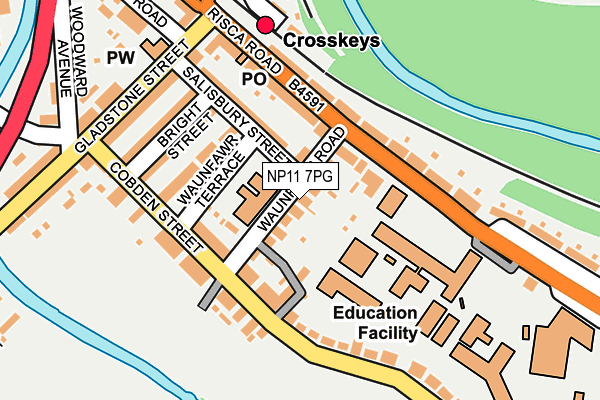 NP11 7PG map - OS OpenMap – Local (Ordnance Survey)