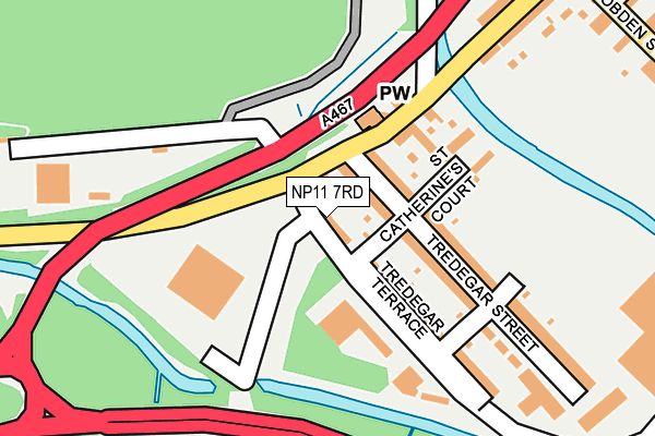 NP11 7RD map - OS OpenMap – Local (Ordnance Survey)