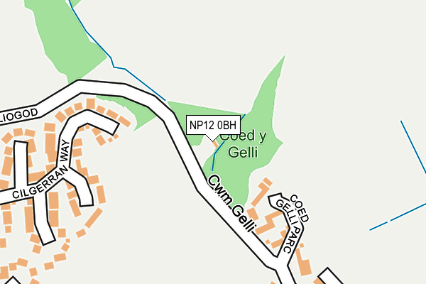 NP12 0BH map - OS OpenMap – Local (Ordnance Survey)
