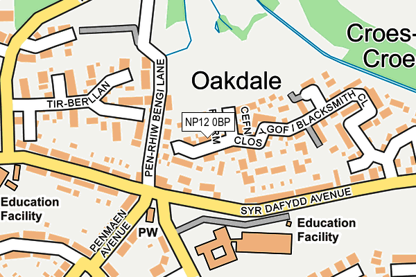 NP12 0BP map - OS OpenMap – Local (Ordnance Survey)