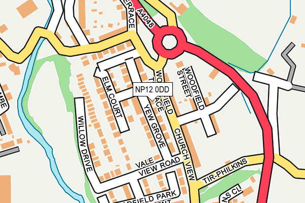 NP12 0DD map - OS OpenMap – Local (Ordnance Survey)