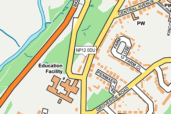 NP12 0DU map - OS OpenMap – Local (Ordnance Survey)
