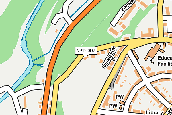NP12 0DZ map - OS OpenMap – Local (Ordnance Survey)