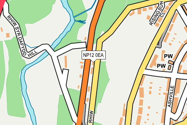 NP12 0EA map - OS OpenMap – Local (Ordnance Survey)