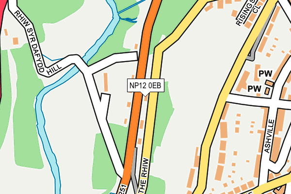 NP12 0EB map - OS OpenMap – Local (Ordnance Survey)