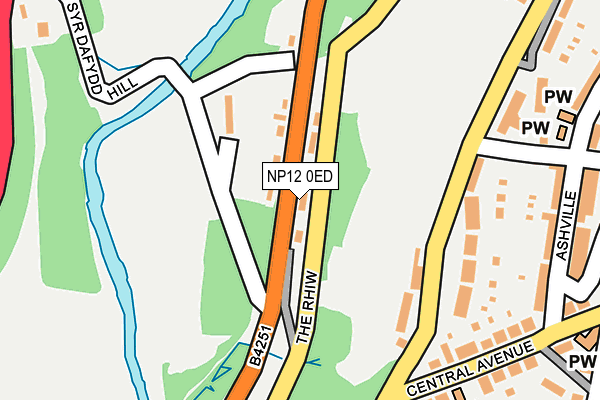 NP12 0ED map - OS OpenMap – Local (Ordnance Survey)