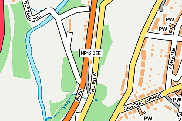 NP12 0EE map - OS OpenMap – Local (Ordnance Survey)