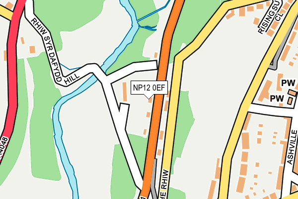 NP12 0EF map - OS OpenMap – Local (Ordnance Survey)