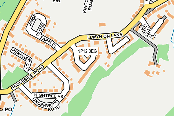 NP12 0EG map - OS OpenMap – Local (Ordnance Survey)