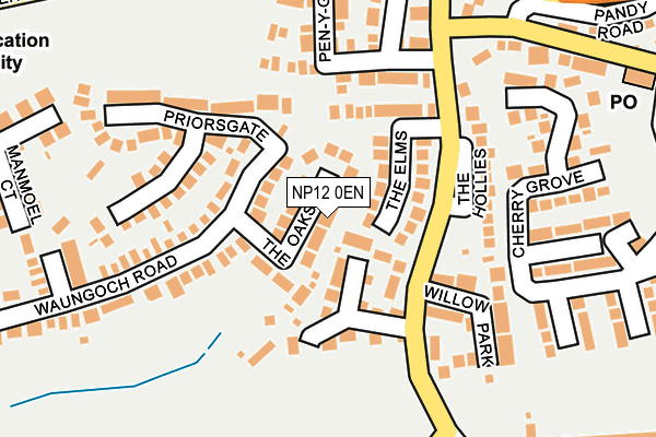 NP12 0EN map - OS OpenMap – Local (Ordnance Survey)