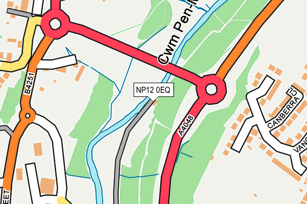 NP12 0EQ map - OS OpenMap – Local (Ordnance Survey)