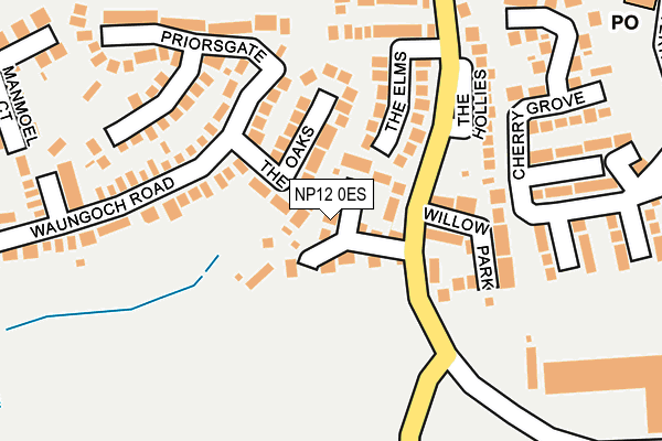 NP12 0ES map - OS OpenMap – Local (Ordnance Survey)