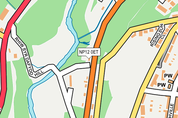 NP12 0ET map - OS OpenMap – Local (Ordnance Survey)