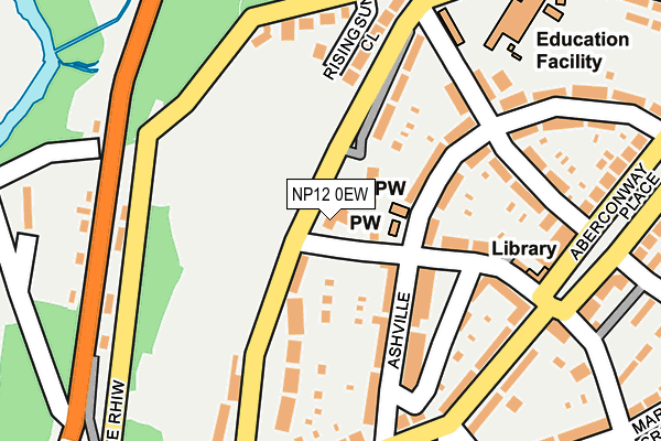 NP12 0EW map - OS OpenMap – Local (Ordnance Survey)
