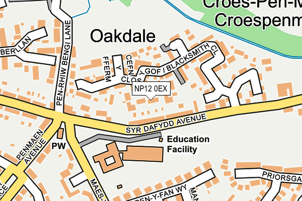 NP12 0EX map - OS OpenMap – Local (Ordnance Survey)