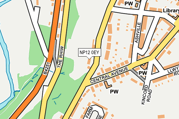 NP12 0EY map - OS OpenMap – Local (Ordnance Survey)