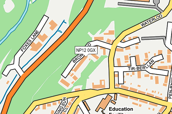 NP12 0GX map - OS OpenMap – Local (Ordnance Survey)